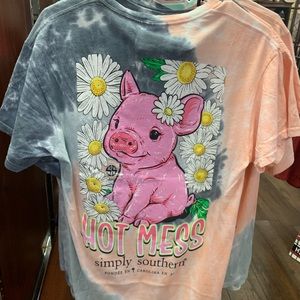 Simply Southern Short Sleeve Tee- LS - Hot-Pastel